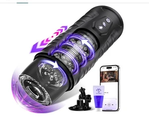 Automatic Masturbator Thrusting Sucking Vibrating Heating Male Stroker Sex Toys - Picture 1 of 10