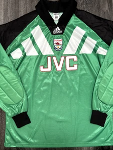 Original Authentic Adidas Arsenal 1992/1993 Goalkeeper shirt Mens Medium - Picture 1 of 20