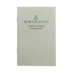 BERTOLUCCI INTERNATIONAL WATCH CERTIFICAT D'ORIGINE ET DE GARANTIE - Picture 1 of 3