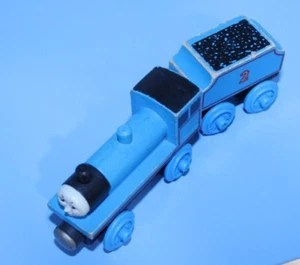 Thomas Wooden Railway Train EDWARD & Tender Version 3 Staples Flat Magnets Vtg. - Picture 1 of 5