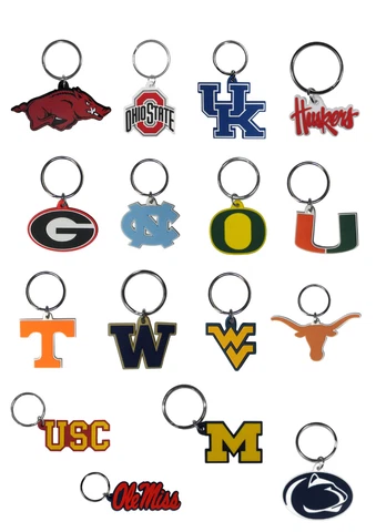New NCAA College University officially licensed pick your team flex key chain Cover