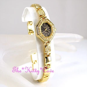 Svizzero OMAX Insolito Ottagonale Oro Orologio con Cristalli Swarovski JE0474 - Picture 1 of 12