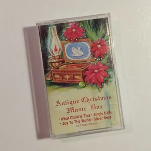Antique Christmas Music Box Christmas Cassette Tape TEST PLAYED Great Shape - Picture 1 of 4