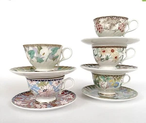 Montmartre Fine China Porzellan Teetasse Teetasse Set Floral Made Japan 10-teilig Neu im Karton - Bild 1 von 9