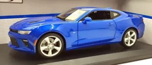 Maisto 1/18 Scale Diecast 31689 - 2016 Chevrolet Camaro SS - Blue - Picture 1 of 5