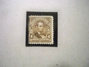 USA Used, 1895 Issue, Scott #269, 4 Cent Lincoln, Perf 12 DL WTMK, Dark Brown. - Picture 1 of 1