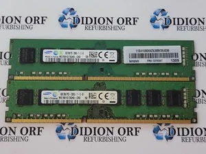 Set of 2 Samsung 8gb DDR3 Desktop RAM 1600 MHz 2rx8 M378B1G73QH0-CK0, SKU 9497 - Picture 1 of 1