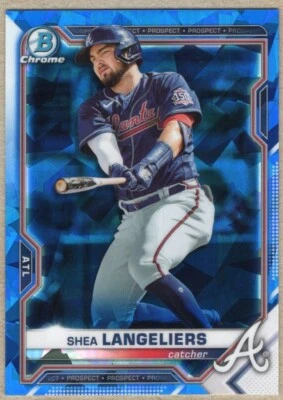 SHEA LANGELIERS - 2021 BOWMAN CHROME PROSPECTS SAPPHIRE RC - Image 1 of 2