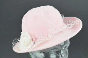 Damenhut Pink Rosa Hildegard Ploß Weiden/OPF. 60er Jahre vintage Hut - Bild 1 von 8