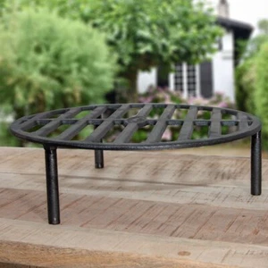 Feuerrost im modernen Design, Transportabler Grill, Eisen, Schwarz - Bild 1 von 5