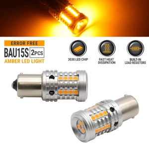 Syneticusa BAU15S x 2 CANbus Error Free Amber Turn Signal Parking LED Lights - Picture 1 of 8
