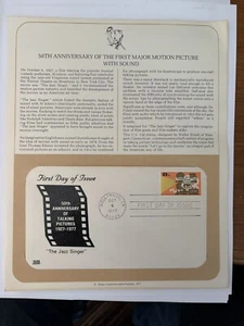 1977 - 50° Anniversario. 'Talking Pictures', Al Jolson - Il cantante jazz - Foto 1 di 1