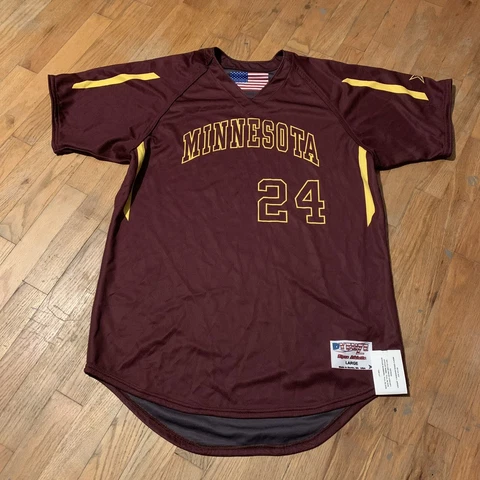 RIPON ATHLETICS Men’s MINNESOTA GOPHERS Baseball Jersey Sz. L NEW DYFUZE U.S.A Cover