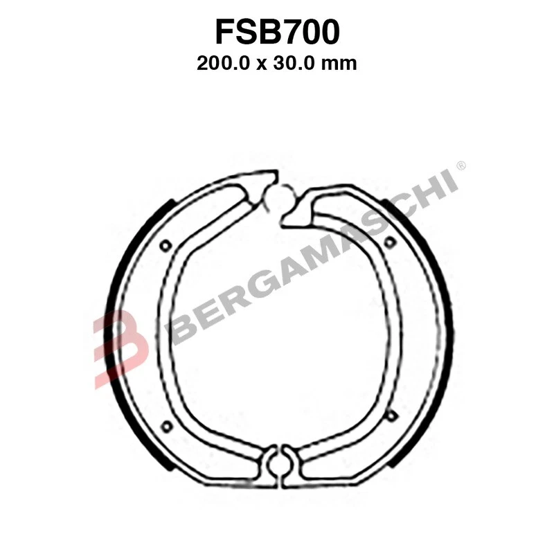 Ganasce freno FERODO Fsb700 BMW 450 R45 1978-1981