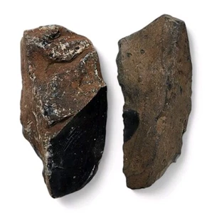 Obsidian Rough Tools Oregon 224,2 Gramm. 2 Stück Lot - Bild 1 von 2