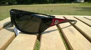 Nitrogen Polarized Sunglasses NT701803PZ Davis A1 fishing sunnies black red - Picture 1 of 3