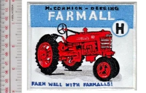 Oldtimer Retro Traktor International Harvester Farmall Modell H 1939 bis 1952 Aufnäher - Bild 1 von 1