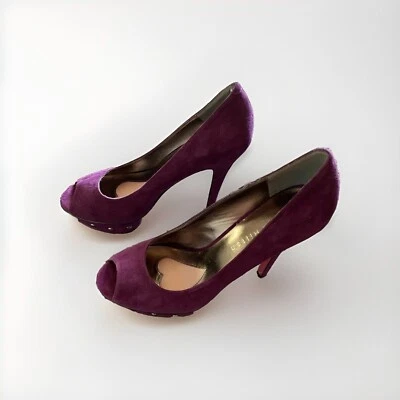 Authentic Paris Hilton Leather Heels Size US 6 - Image 1 of 3