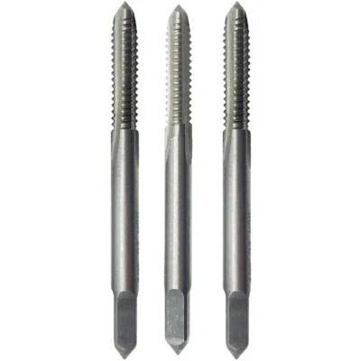 3pcs 10-24 Tap UNC Thread 3 Flutes Hand Tap Set High Speed Steel Machine HSS - Image 1 of 4