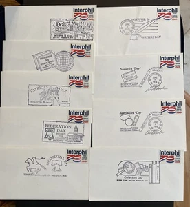 1976 Interphil '76 Sc# 1632 Nine Different Covers One From Each Day of the Show - Picture 1 of 1