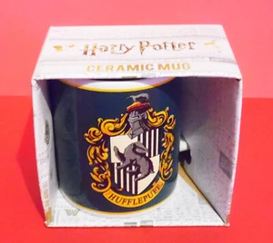 HARRY POTTER * Official Hufflepuff Ceramic Mug * Half Moon Bay * 4" (10cm) Tall - Picture 1 of 7