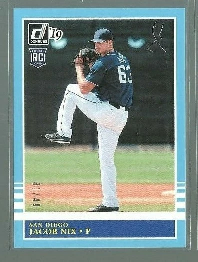 2019 Donruss Father's Day Ribbon #224 Jacob Nix RETRO 31/49 (ref 81588) - Image 1 of 1