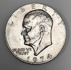 1974 P Eisenhower Dollar UNC - Imagen 1 de 3