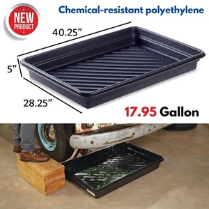 Large Oil Change Drain Pan Garage Coolant Fluid Drip Tray Shower Basin Camper - Picture 1 of 4