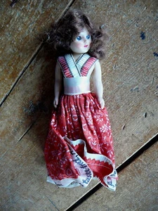 TASTEE FREEZ ICE CREAM - 1950s VINTAGE SOUVENIR DOLL 7" AMERICA'S SWEETHEART - Bild 1 von 4