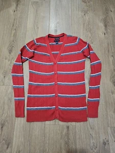 Tommy Hilfiger Red Size Small UK 8-10 Womens Jumper Sweater Top Cardigan - Picture 1 of 8