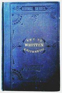 NORMAL geschriebener arithmetischer Schlüssel & manueller Unterricht * 1878* HC Mathebuch - Bild 1 von 5