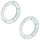 14 Inch Wire Wreath Frame Metal Round Wreath Form Making Rings Green for6771