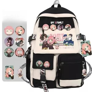 SPY×FAMILY Anime Backpack Halloween Gift Student Teen Children Cosplay Black Bag - Picture 1 of 8
