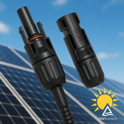 CLANDRAS PV Solarstecker MC4-kompatibel 4mm² 6mm² Kupplung Verbinder Solarkabel Set