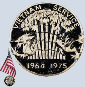 NEW Vietnam Service Bamboo Grave Marker / Flag Holder / Yard Decoration Dragon - Picture 1 of 2