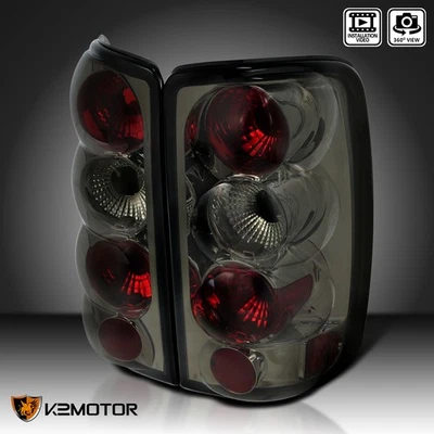 Fits 2000-2006 Chevy GMC Yukon Denali Tahoe Suburban Tail Lights Lamps Smoke Foto 1 de 4