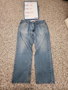LEVI'S 505 JEANS DENIM BLU UOMO TAGLIA 36x30 VESTIBILITÀ REGOLARE - Foto 1 di 10