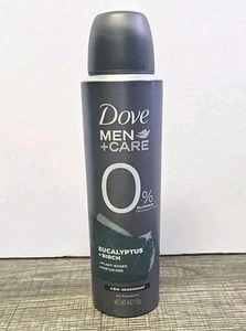 Dove Men+Care 0% Aluminum Deodorant Spray Eucalyptus & Birch 4 oz SHIPS FREE - Picture 1 of 4