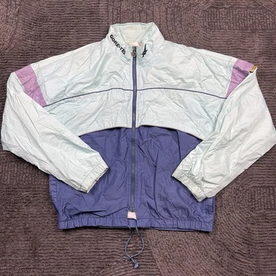 Asics Tiger Gore-Tex Windbreaker Jacket Men’s M 80s 90s Colorblock Purple Mint - Image 1 of 4