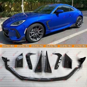 For Subaru BRZ 22-25 Carbon Fiber Front Bumper Lip Side Skirt BodyKit Cover Trim - Imagen 1 de 28