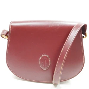 Cartier Shoulder Bag  Bordeaux Leather 3291056 - Picture 1 of 11