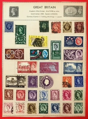 COLECCIÓN DE SELLOS POSTALES INTERNACIONALES DE GRAN BRETAÑA REINO UNIDO DE COLECCIÓN - USADOS Foto 1 de 4