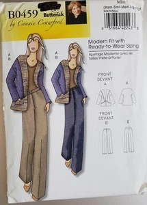 Butterick B0459 Pattern Jacket Pants Connie Crawford UNCUT XS, S, M, L, XL 2008 - Picture 1 of 3