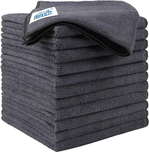 Microfiber Cleaning Cloth 12 Pack, 12.5 X 12.5 Inch Microfiber Towels for Cars, - Picture 1 of 11