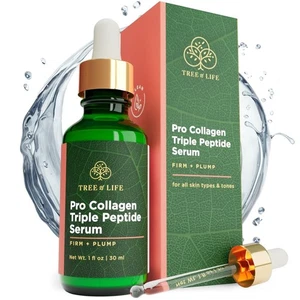 Hydrating Facial Serum with Collagen Peptides  Argireline - 1 Fl Oz - Picture 1 of 6