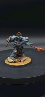 Warhammer 40k Space Wolves  Arjac Rockfist Painted V2 - Image 1 of 4