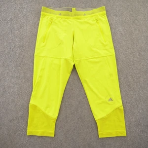 Adidas X Stella Mccartney Leggings Mujer Pequeño Amarillo Corto Capri Nuevo - Imagen 1 de 15