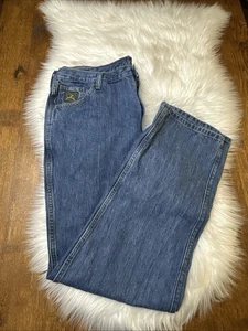 Jeans Cinch Azul 40/34 Etiqueta Verde Hombres Tareas Rancho Vaquero Occidental Denim (41x34) - Imagen 1 de 18