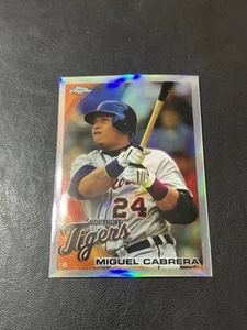 2010 Topps Chrome Miguel Cabrera Refractor Card #156 - Picture 1 of 2