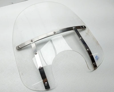 Memphis Shades MEM-3210 Fats Windshield 17" Clear 7" SCUFFS NO HARDWARE SEE PICS - Image 1 of 3